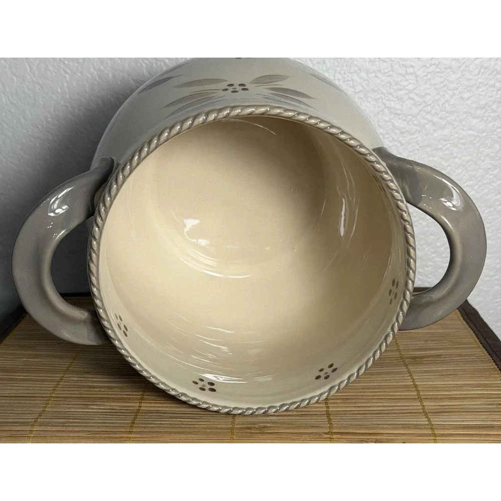 Temp-Tations by Tara Old World Hand Painted/Hand Crafted 4 Quart Pot Oven Safe